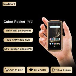 Cubot Pocket Mini Smartphone Android 12 Support NFC 4 go de RAM 64 go de ROM 128 Go étendu