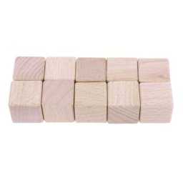 Mini blocs carrés en bois de 2cm Cubes en bois pour bricolage fabrication de maths artisanat