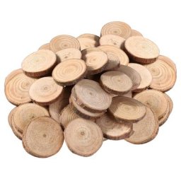 Tranches de bois pour petits disques artisanat de bricolage inachevé bûche centres de table ronds