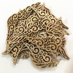 Pièces en bois en forme d'aile ornements artisanaux en bois accessoires manuels pour bricolage