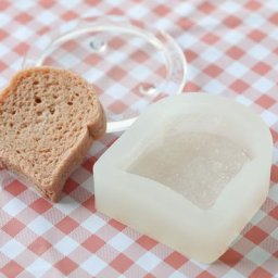 JxSilicone-Mini moule à tranches de toast en silicone pour gâteau chocolat bougie aromatique