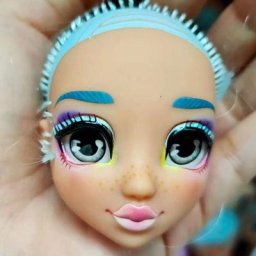 Lunettes yeux scintillants pas de tête de cheveux poupée mignonne originale pièces de qualité