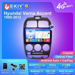 EKIY autoradio T7 Android 10 Navigation GPS Carplay QLED DSP lecteur multimédia vidéo stéréo