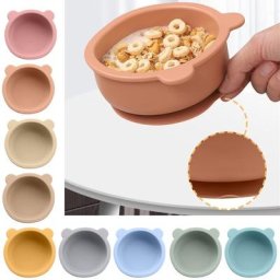 Bols mignons en Silicone pour bébé avec aspiration bols pour bébés enfants alimentation bébé