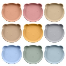 Assiette à succion en Silicone pour enfants assiette pour bébé de qualité alimentaire assiettes