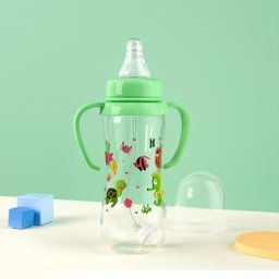 Biberon avec poignée pour nouveau-né biberon à lait motif aléatoire