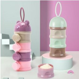 Boîte portative de lait en poudre pour bébé boîte de rangement de grande capacité multicouche
