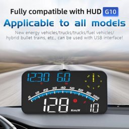 Odomètre G10 universel HUD GPS affichage tête haute compteur de vitesse affichage LED