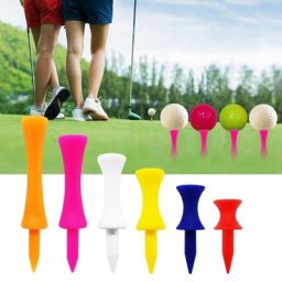 Lot de 50 tees de golf professionnels incassables en plastique longs et courts pour la pratique