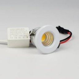 Mini spot LED COB 3W 270strada 110V 220V lumière d'armoire à intensité variable noir blanc