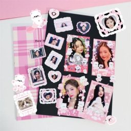 Ins-Autocollants de cadre photo animal mignon créatif coloré bricolage décoration journal