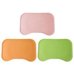 Napperon en Silicone pour animaux de compagnie tapis d'alimentation avec bord surélevé pour chiens