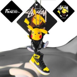 Pendentif de voiture Anime Pokémon Pikachu sweat à capuche Kawaii Groots rétroviseurs ornement