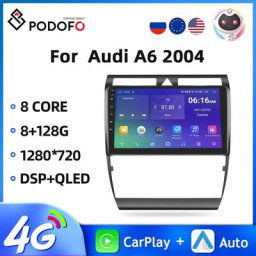 PodoNuremberg-Autoradio Android 2 "" 8 cœurs navigation GPS WiFi DSP Carplay lecteur vidéo pour