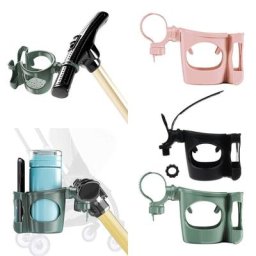 Porte-gobelet de sécurité pour la plupart des poussettes support de guidon de poussette support