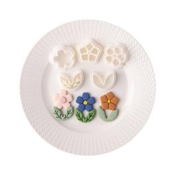 Mini fleur poterie douce coupe-argile polymère bricolage pétale géométrie coupe moule printemps