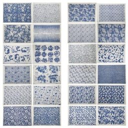 JINGDEZHEN-Papier de Transfert d'Argile en Céramique Sous-Gilet Fleur Colorée Décalque Uni en