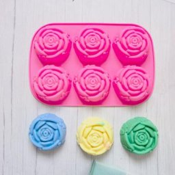 Moule en silicone 3D rose Regina bricolage fleurs aromathérapie exécutif chocolat dessert