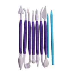 Sculpture en argile polymère à double tête poterie outils de pâte à spoer artisanat d'art fait à