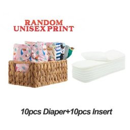 HappyFlute – couche en tissu de poche 10 pièces taille unique usage intérieur en daim