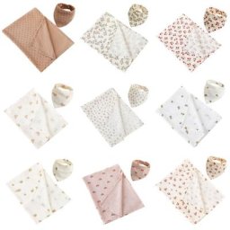 Bavoirs pour manger bébé écharpe d'alimentation pour bébé bavoir Double face serviette de salive