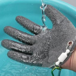 Gants antidérapants pour capture de poissons Anti-perforation imperméables coupe-vent gants de