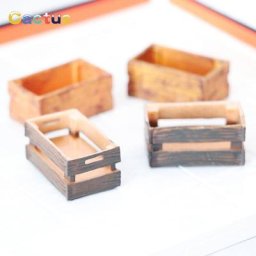 Boîte de pièces de simulation de maison de course cadre creux modèle de rangement accessoires de