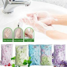 Feuilles de savon de voyage portables 1000 pièces lavage des mains à fleurs plats de bain