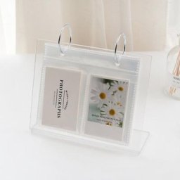 Cadres en acrylique transparent 2 anneaux Clip Photo support d'affichage Double face de bureau
