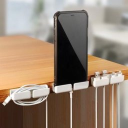 Ensemble de support de câble USB pour ligne de données enrouleur de câble clips de gestion de