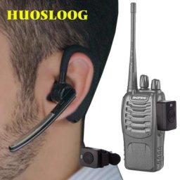 Walperforated-Écouteur sans fil Talkie casque Bluetooth radio bidirectionnelle écouteur BT