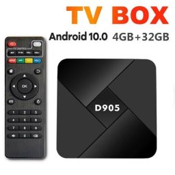 Amlogic S905 Smart TV Box Android 2022 4 Go 32 Go WiFi 10.0G 4K YouTube Décodeur Lecteur