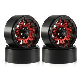 Jante de Roue en Alliage d'Aluminium CNC 1.9 Beadlock pour Voiture 1/10 Rc Inoler Axial Scx10 90046