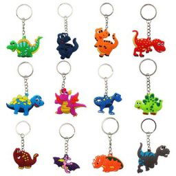 Porte-clés dinosaures mignons pour sac d'école sac à dos fournitures de fête remplisseur de sac