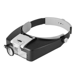 Loupe binoculaire montée sur la tête Loupe à lunettes avec LED éclairée loupes de bandeau pour la