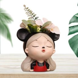 User inière de fleurs succulentes pour filles pot de fleur mignon pot de jardinière de tête avec