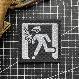 Patch en Nylon découpé réfléchissant lumineux pour l'extérieur Badges tactiques militaires pour