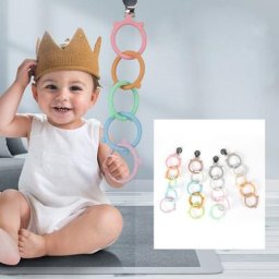 Anneaux de dentition en Silicone Clip de sucette jouet accessoires de sucette pour tout-petits