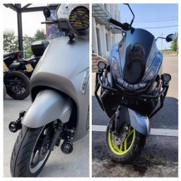 Supports d'extension de projecteur de moto pince de montage de fourche lampe fixe XXFF