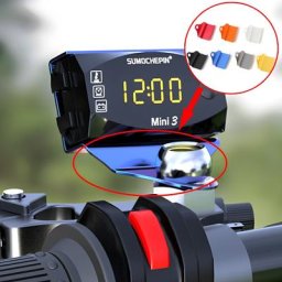 Compteur électronique universel pour moto support de montage voltmètre affichage LED tension
