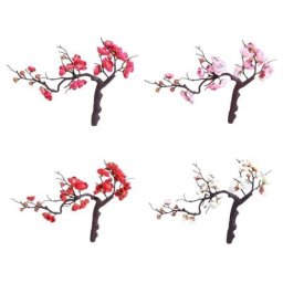 W3JA – fleur de prunier artificielle en soie fleurs décoratives pour mariage Festival de