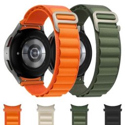 Bracelet à boucle alpine pour Samsung Galaxy Watch 5/5 Pro bracelet en nylon sport classique