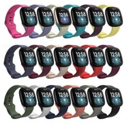 Bracelet de montre en silicone souple pour Fitbit Versa montre intelligente bracelet de sport