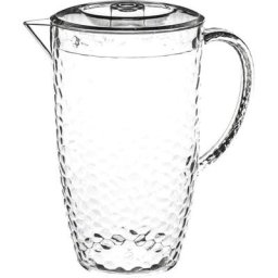 5five - Pichet martelé avec couvercle 2L Estiva - 5 five simply smart - Transparent