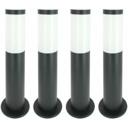 Arum Lighting - Lot de 4 Bornes extérieures anthracite valente hauteur 45cm