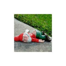 En Résine Pelouse Patio Ornement Jardin Figurine Décoration Extérieure - RougeDrunk Gnome nain