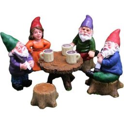 Blue Dream - Nain de Jardin 6 Pièces Nain de Jardin Exterieur Gnomes de Jardin Miniatures Nain de