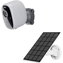 Caméra externe sans fil Wi-Fi wireless Batterie solaire Vision de nuit 4 mpx