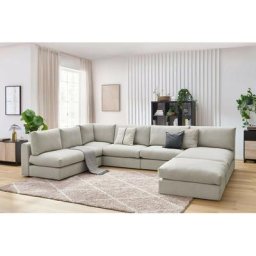 Canapé modulable Bobochic Canapé d'angle fixe 100% modulable ultra moelleux paris tissu 3