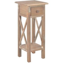 Vidaxl - Table d'appoint Marron 27 x 27 x 65,5 cm Bois Marron